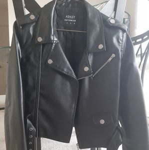 Ashley Outerwear Faux Leather Jacket